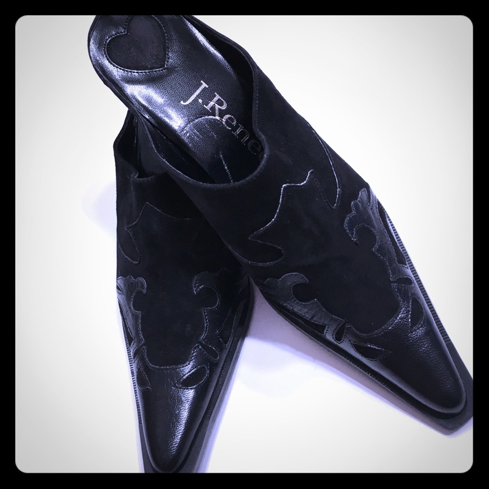 J.Renee | “Rodeo” Mules - Black size 7.5